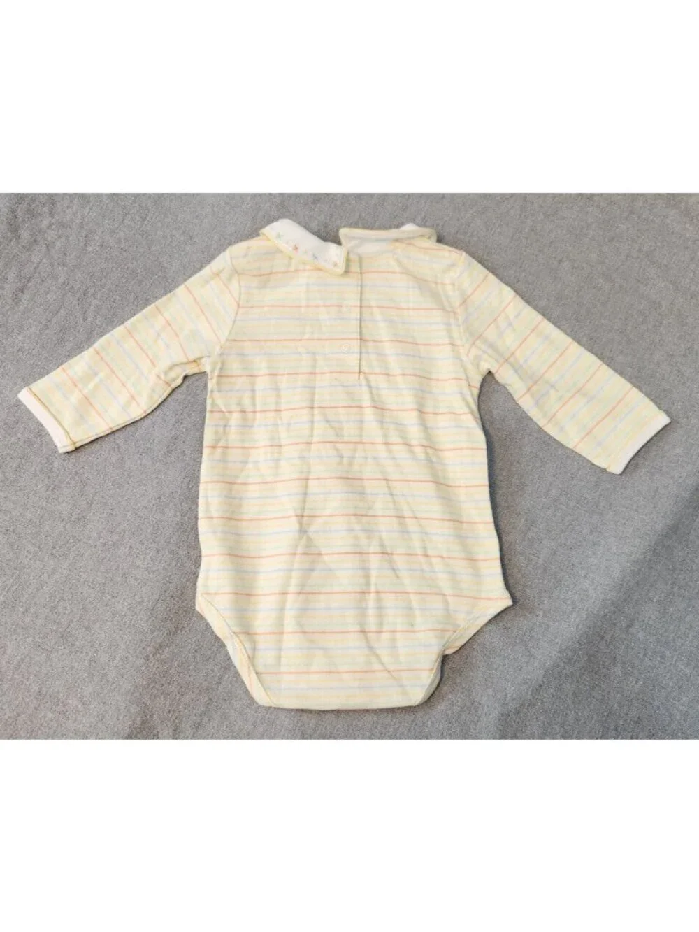 Talbots Kids 9M 3 PC Set Long Sleeve Snap Back Baby Bib Blanket One Piece NEW